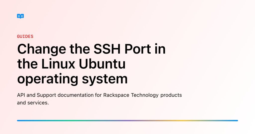 How To Change Default Ssh Port In Ubuntu