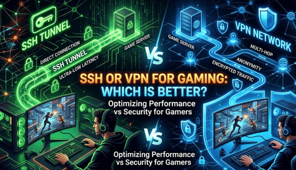 which is better for gaming ssh or vpn