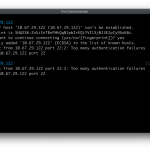 ssh connection authentication failed